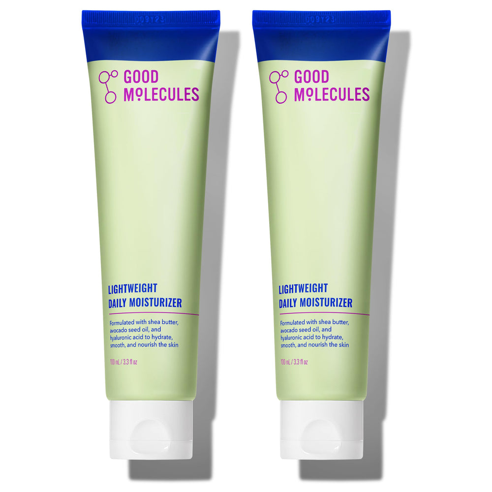 Good Molecules Lightweight Daily Moisturizer Pack 2 jar front view, smooth non-greasy hydration.