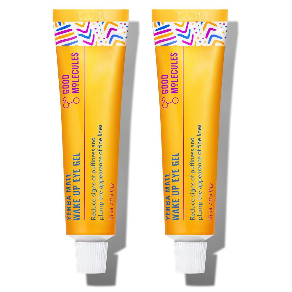 Good Molecules Yerba Mate Wake Up Eye Gel Pack 2 boxes delivering daily hydration.