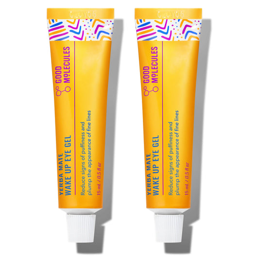 Good Molecules Yerba Mate Wake Up Eye Gel Pack 2 boxes delivering daily hydration.
