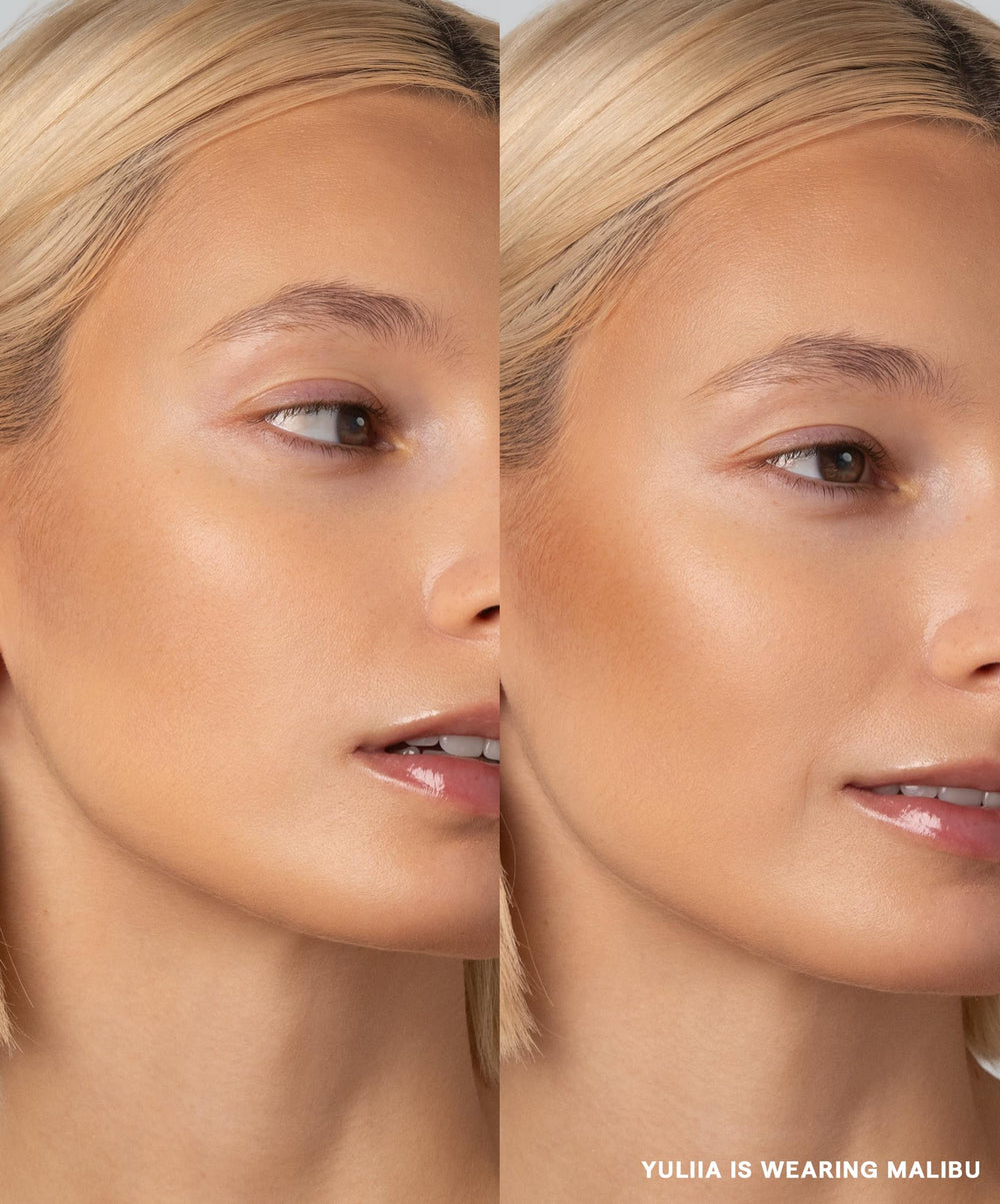 GOOD WEIRD Back From Vacay Bronzer Malibu swirl blends for a natural, buildable glow