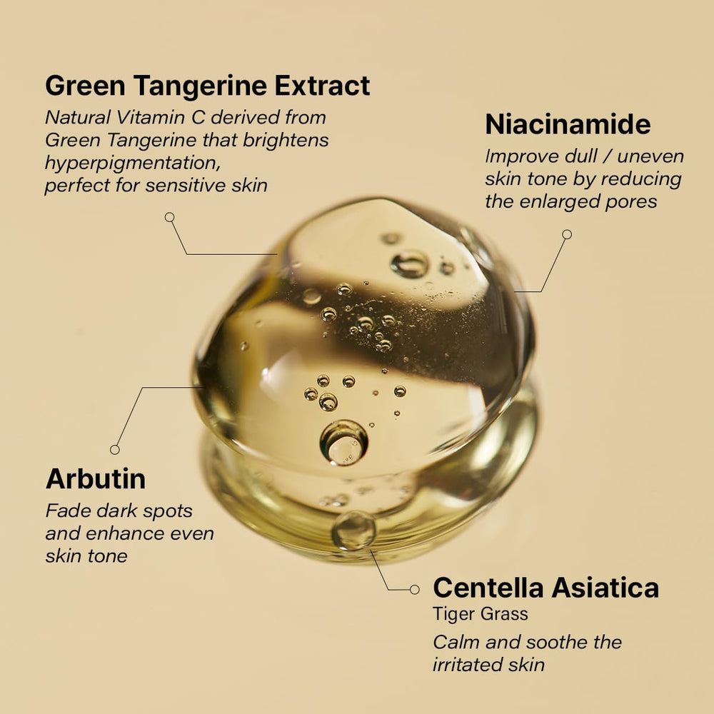 GOODAL Green Tangerine fruit-water harvest shows fresh skin-supporting ingredients.