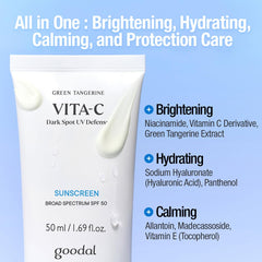 GOODAL UV defense SPF 50 photo-protective layer for everyday outdoors.