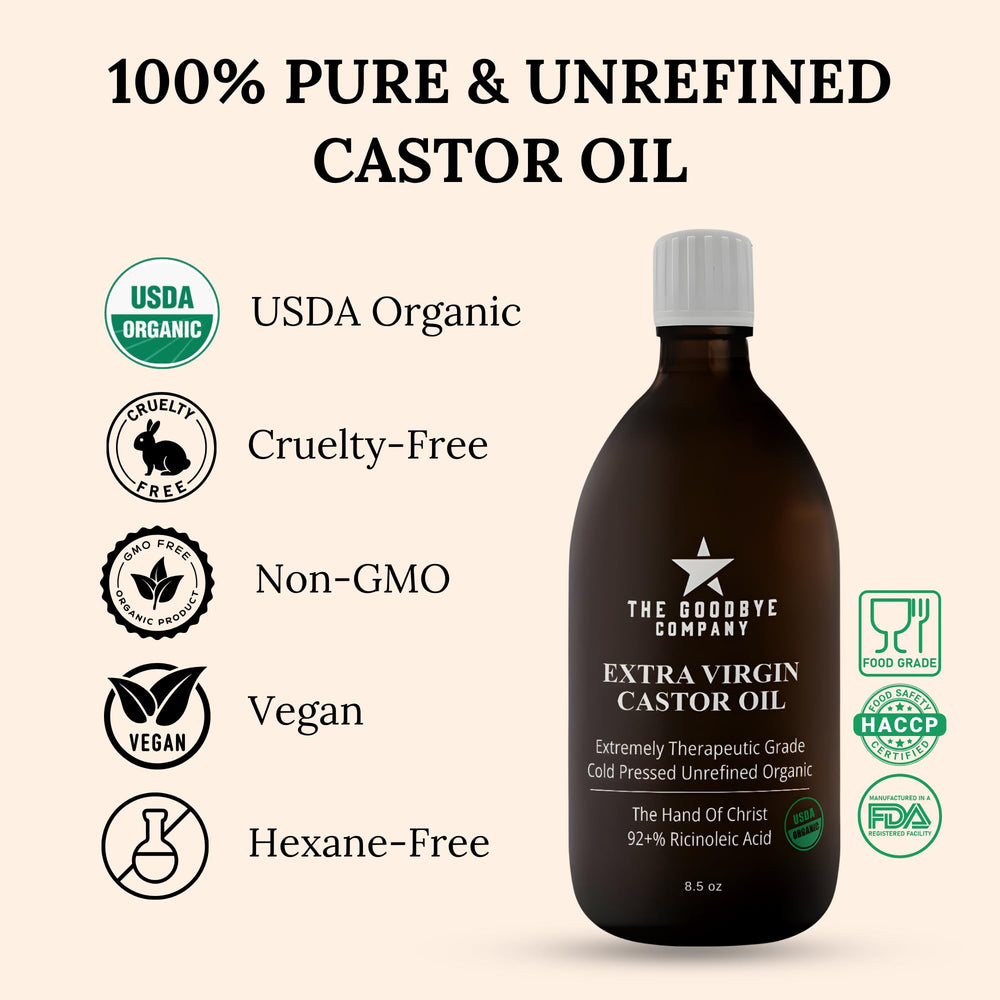The hexane-free Goodbye Company packaging emphasizes clean sourcing