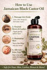 GOODMOOD Jamaican Black Castor Oil as a carrier oil for essential oils