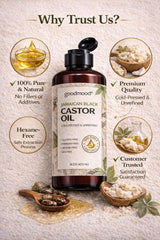 GOODMOOD Jamaican Black Castor Oil ready for a soothing massage
