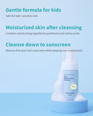 GOONGBE kids travel kit face cleanser bottle removing sunscreen gently.