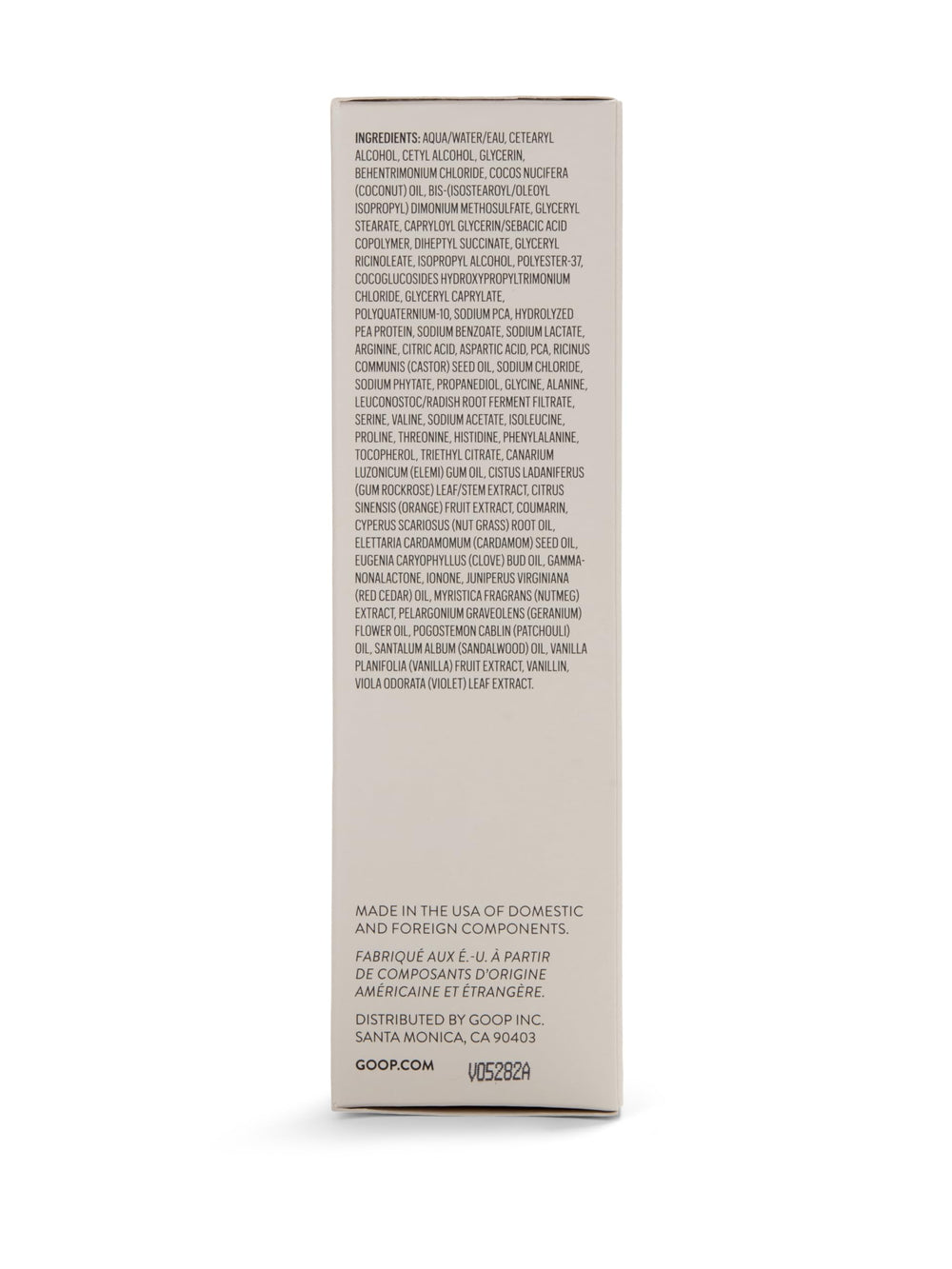 Goop Amino Acid Conditioner on bathroom shelf as daily care