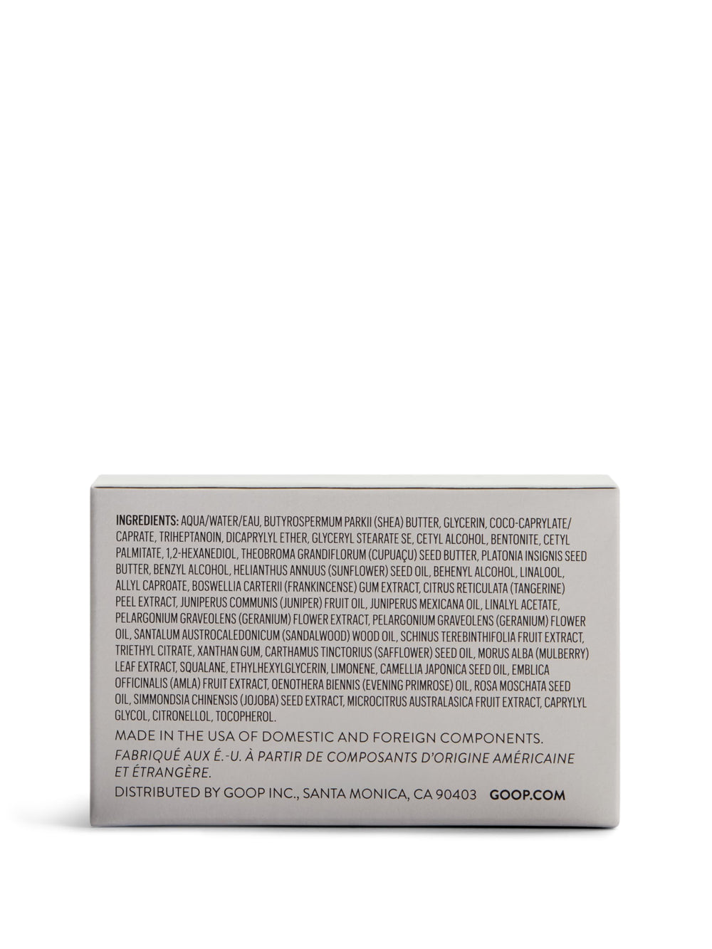 Goop Beauty Body Butter cruelty-free label and no artificial fragrances.
