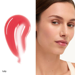 goop Beauty Hydra-Barrier Gel Gloss Tulip application wand for precise color and care