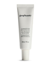 Goop Beauty Summertone Bronzing Gel bottle-pour shows easy dispensing for quick color
