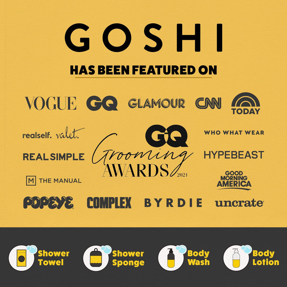 GOSHI made in Japan label signals premium Gunma origin.