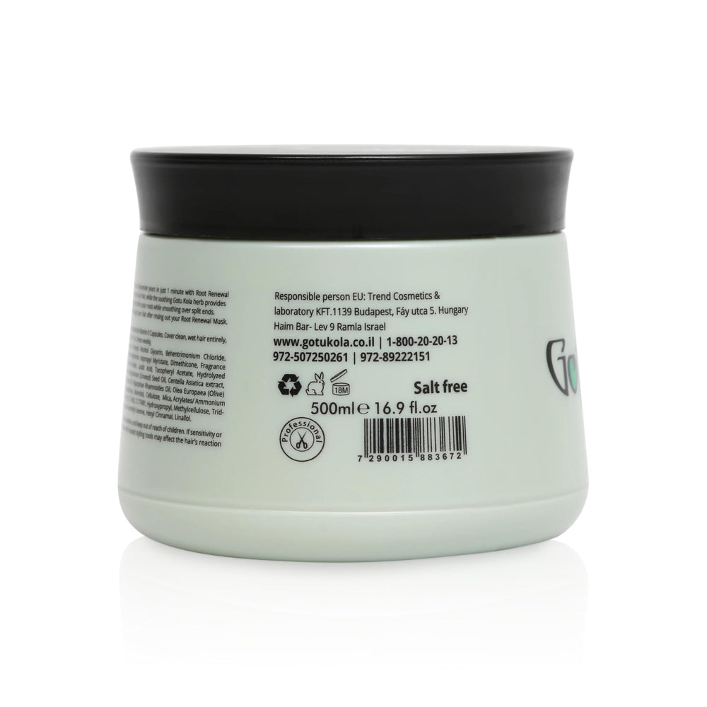Gotukola Keratin Mask ingredients close-up with keratin and oils.