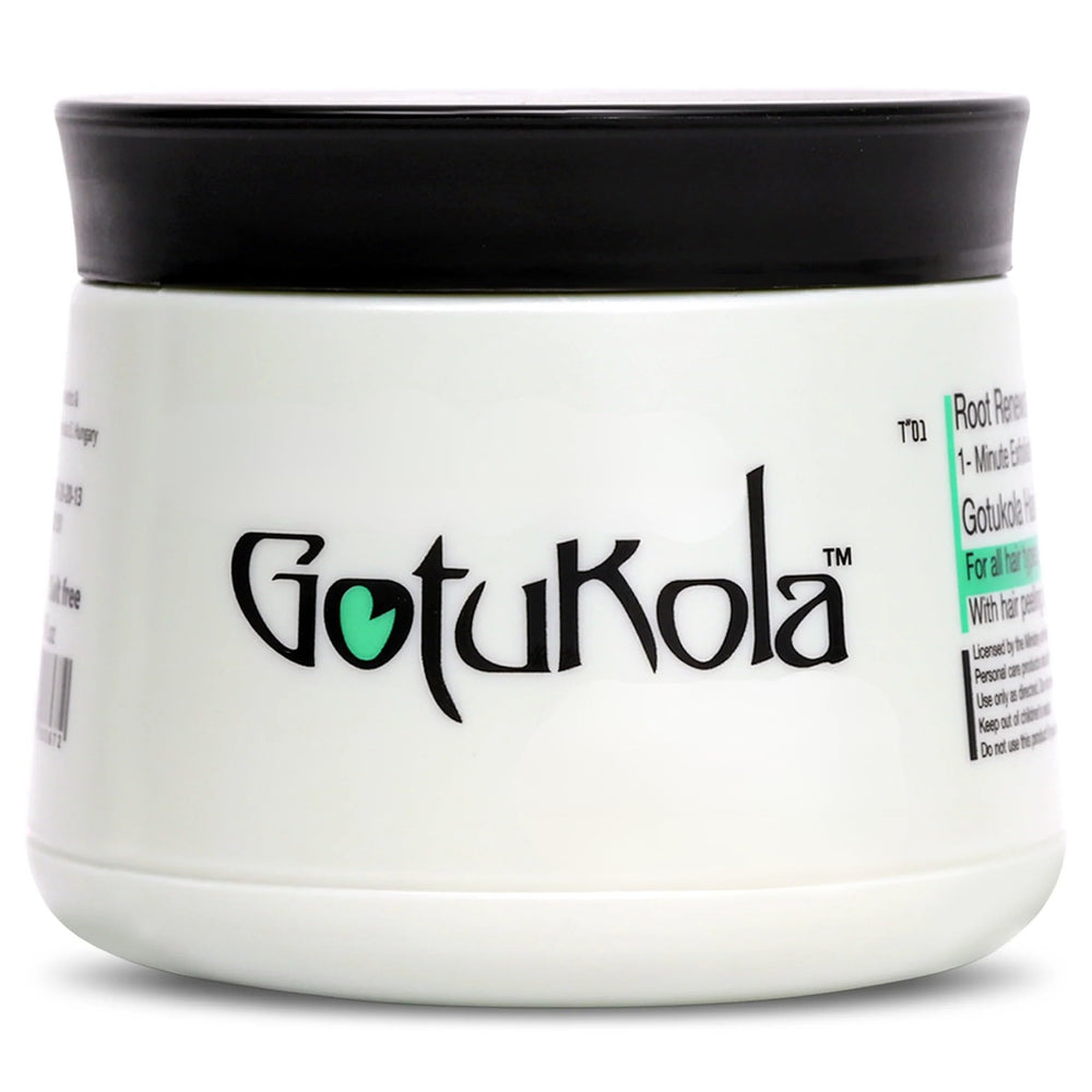Gotukola Keratin Mask jar for deep conditioning of damaged hair.