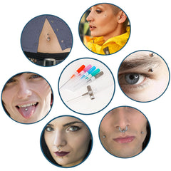 Gouevn piercing needle designed for multiple body parts like ears and nose.