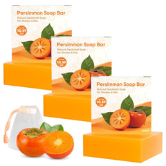 GPP Persimmon Soap Bar packaging highlights skin-friendly cleansing.
