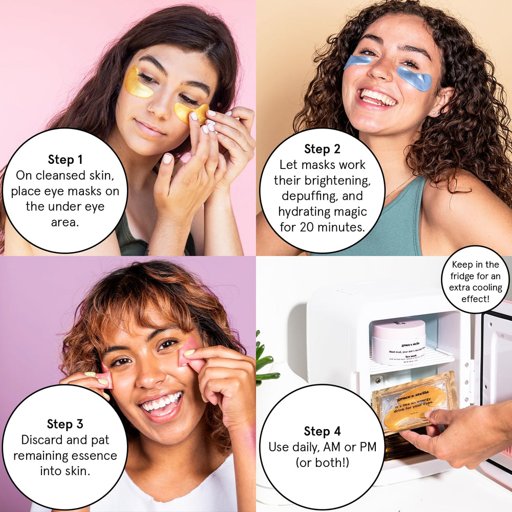 Grace & Stella gift-set presentation highlighting self-care versatility.