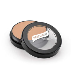 Graftobian HD Glamour Creme Foundation bottle showing weightless coverage for a natural finish