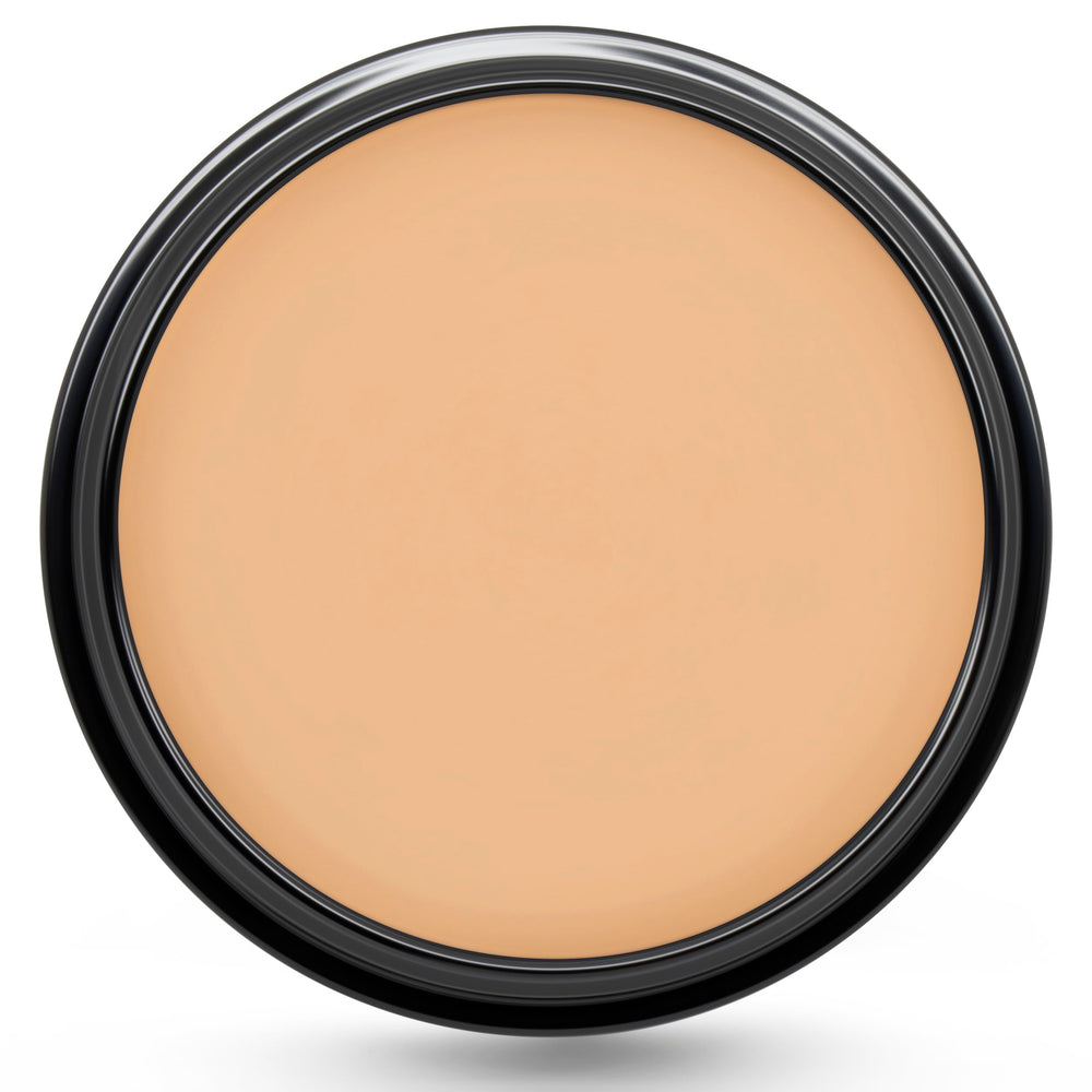 Graftobian HD Glamour Creme Foundation Deep Sunset swatch showing rich, natural coverage