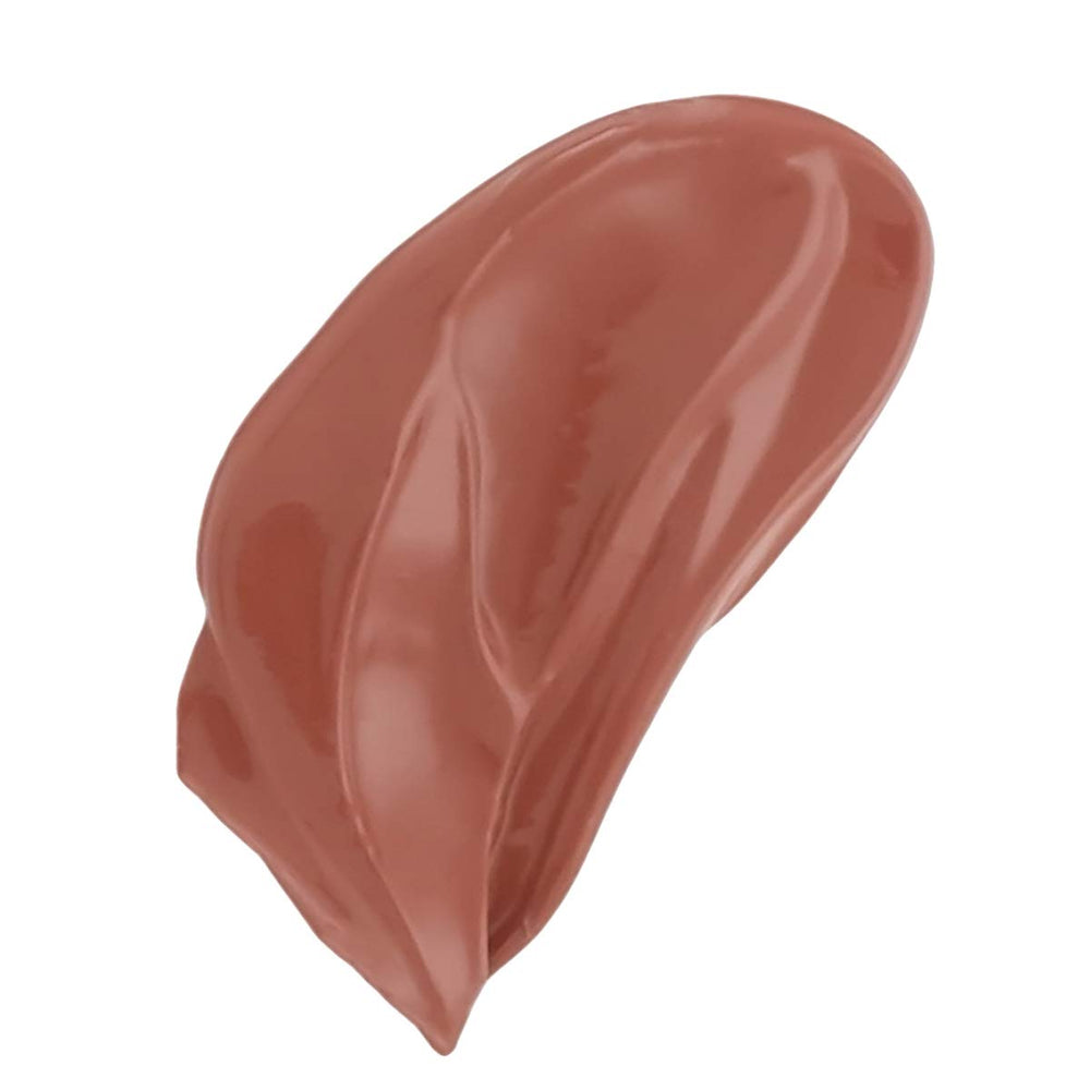Graftobian lipstick on lips demonstrating velvety semi-matte finish for everyday looks.