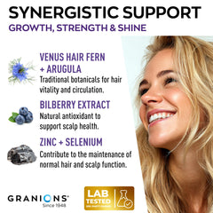 Granions antioxidant bilberry and rocket extracts for extra protection.