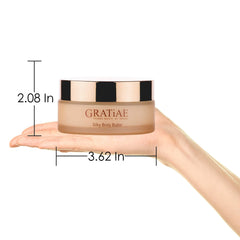 Gratiae neck and decollete cream jar for targeted moisturization