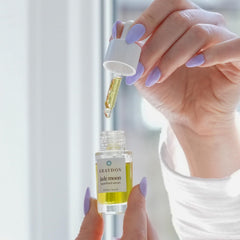 Sacha inchi oil drizzle complements Jade Moon serum