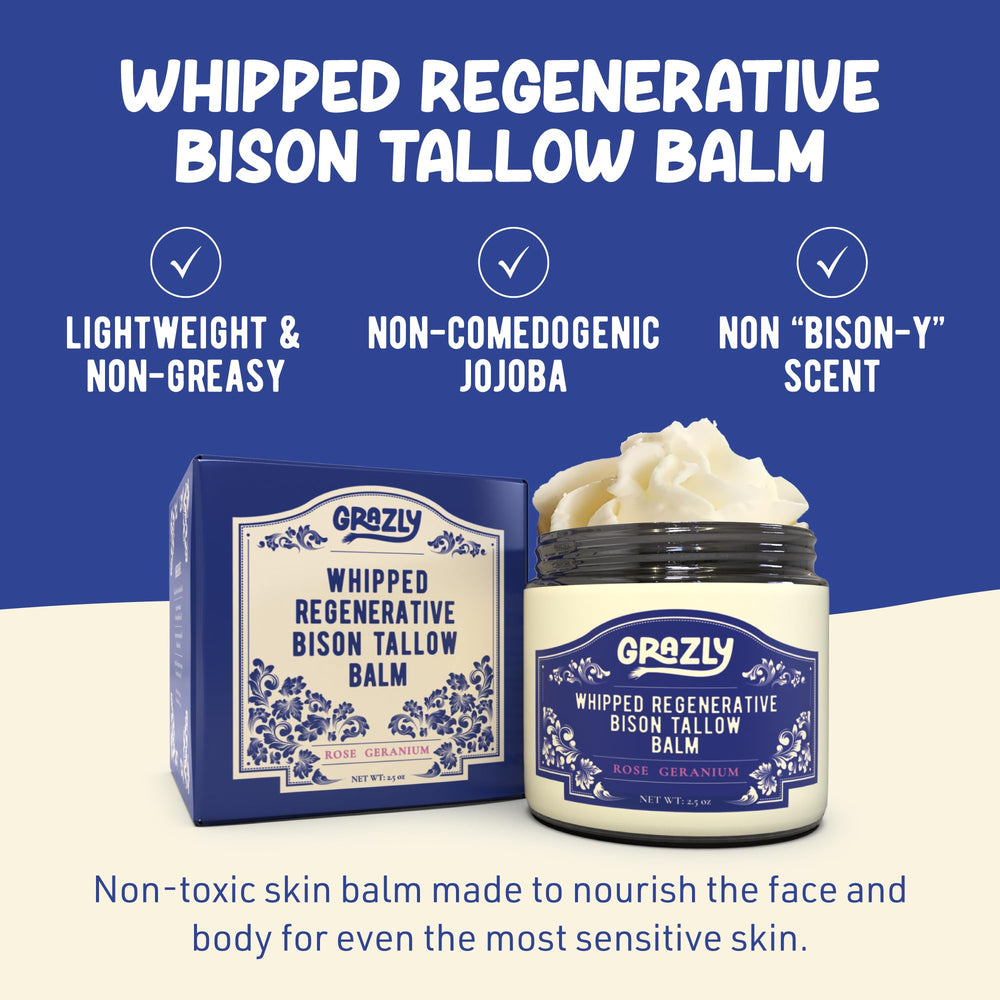 Grazly Rose Geranium scented balm for a calming skincare routine