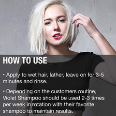 GREAT CLIPS Solutions Violet Shampoo close-up brassy removal in highlights