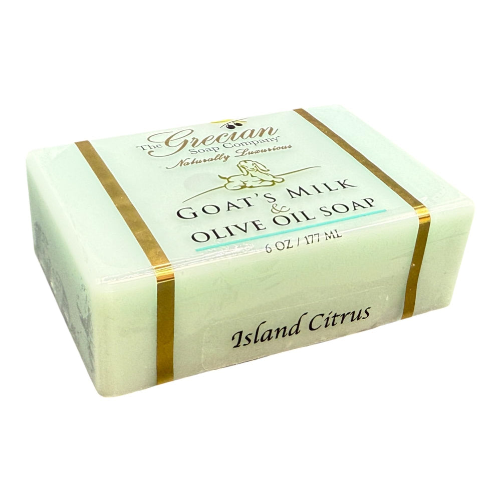 Grecian Goats Milk & Olive Oil Soap Bar Handmade—gentle cleansing for sensitive skin.