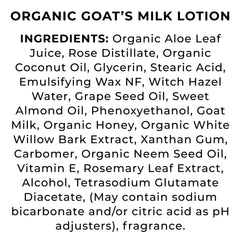 The Grecian Soap Company GM Lotion Plumeria uses goat's milk and olive oil for nourishment.