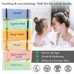 The Grecian Soap Company egyptian musk bar soap soothing scent while cleansing skin