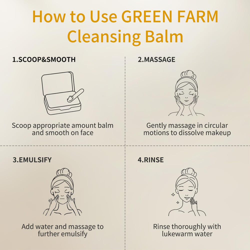 GREEN FARM Removes waterproof makeup without drying skin.