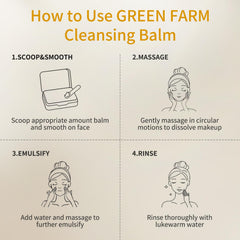 GREEN FARM Removes waterproof makeup without drying skin.