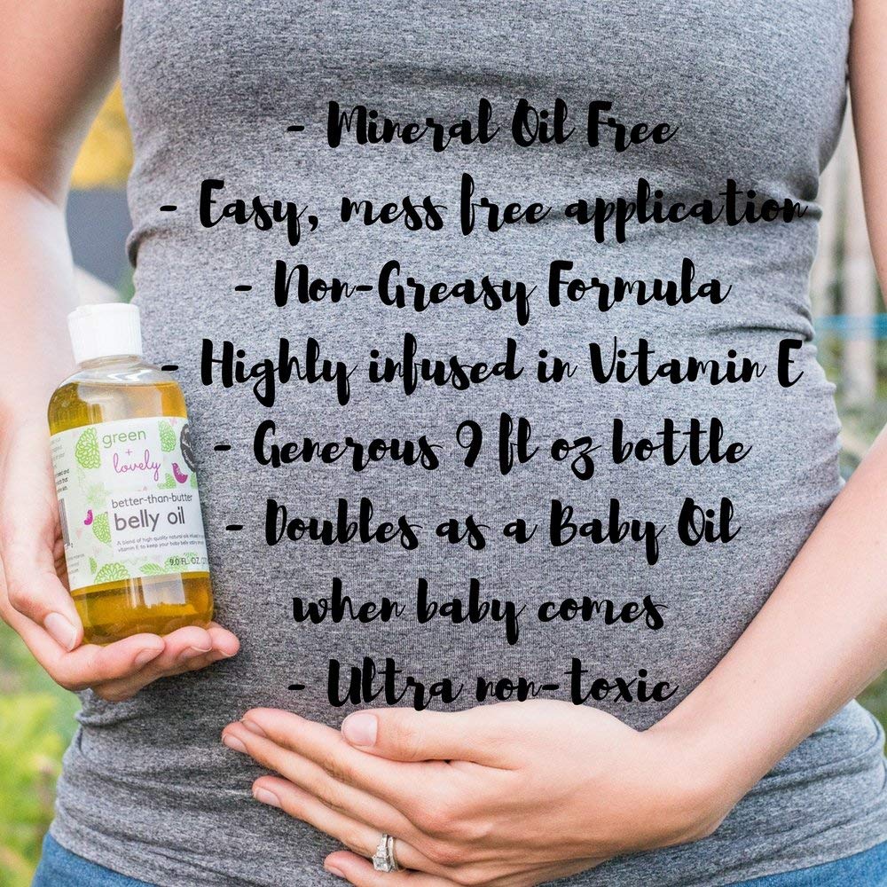 Green + Lovely almond oil nourishes and supports skin elasticity.