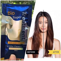 GreenBio Keratin Hair Mask on color-treated hair enhances vibrancy.