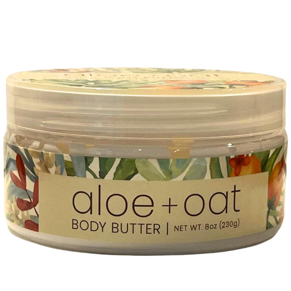 Greenwich Bay Aloe Oat Body Butter applied for deep hydration