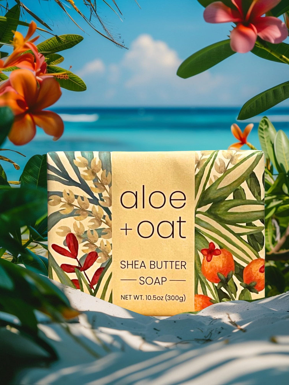 Greenwich Bay Aloe Oat Soap Bar close-up showing rich lather and daily soothing cleansing.