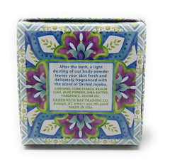 Greenwich Bay Dusting Powder Gift Box with puff for gifting