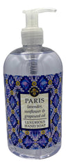 Greenwich Bay Paris lavender and grapeseed lotion in a pump bottle delivering deep hydration