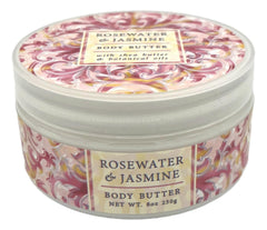 Greenwich Bay Rosewater Jasmine Spa Soap bar with shea butter for a luxurious cleanse.