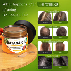 GREEONIL Batana Oil application scene, showing even distribution for deeper nourishment.