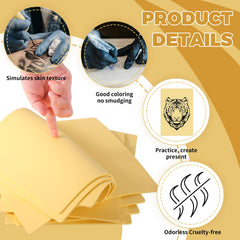 GRELEON tattoo skin elastic texture helps mimic real skin during practice.
