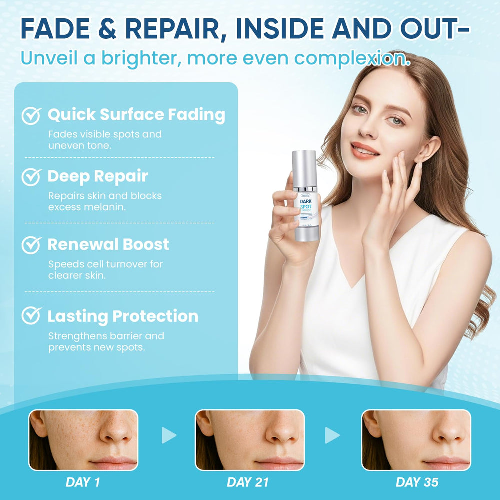 Greoay serum may address sun and age spots with continued use.