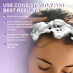 Greoay hair strands appearing fuller over time