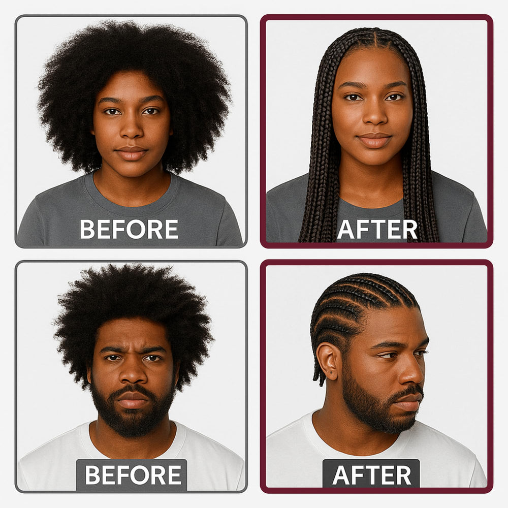 Grip&Loc Braid Gel argan-oil hydration nourishes scalp and softens hair.