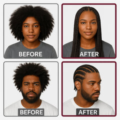 Grip&Loc Braid Gel argan-oil hydration nourishes scalp and softens hair.