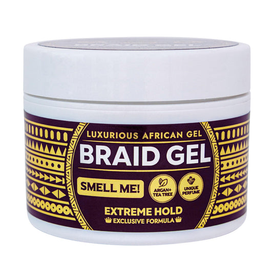 Grip&Loc Braid Gel extreme hold for sleek, long-lasting definition.