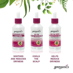 Groganics Refreshing Daily Scalp Tonic packaging box signals trusted brand