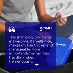 GroMD cruelty-free label highlights ethical branding and peace of mind.