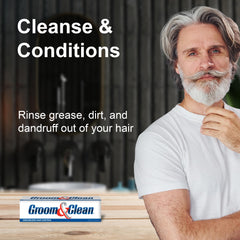 Groom and Clean gel dispensing close up showing smooth finish